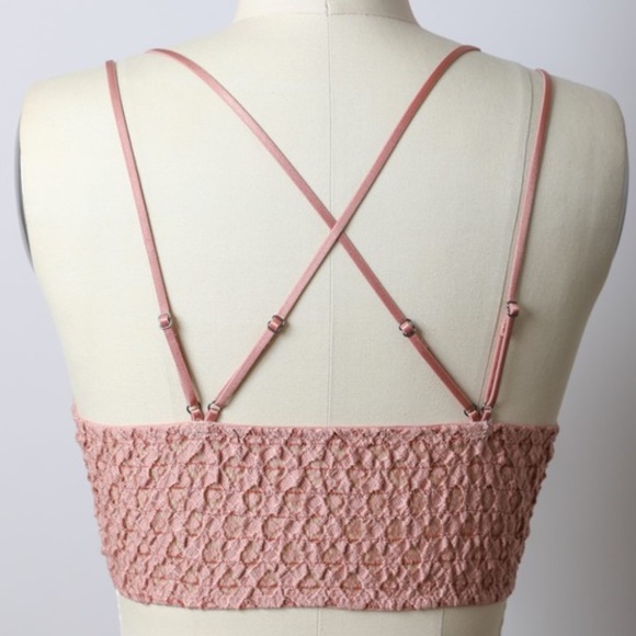 Crochet Lace Longline Bralette - Picture 7 of 7